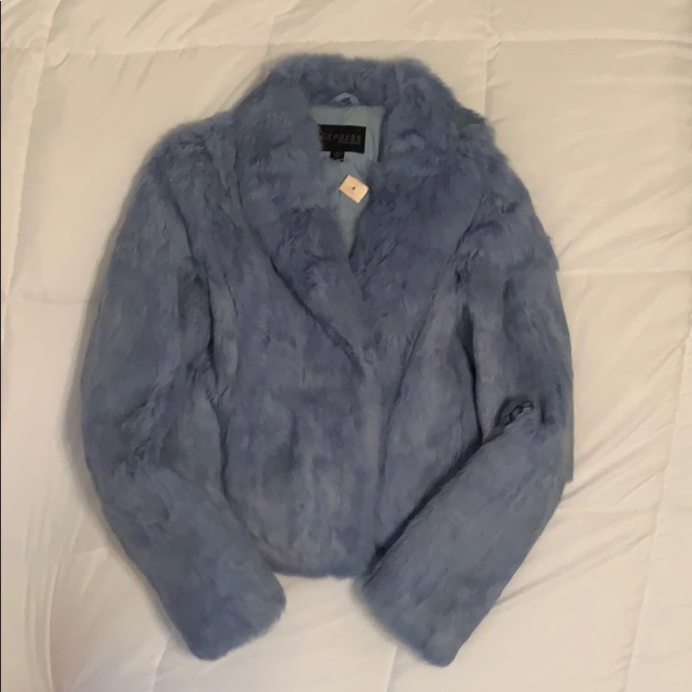 Vintage EXPRESS rabbit hair coat!